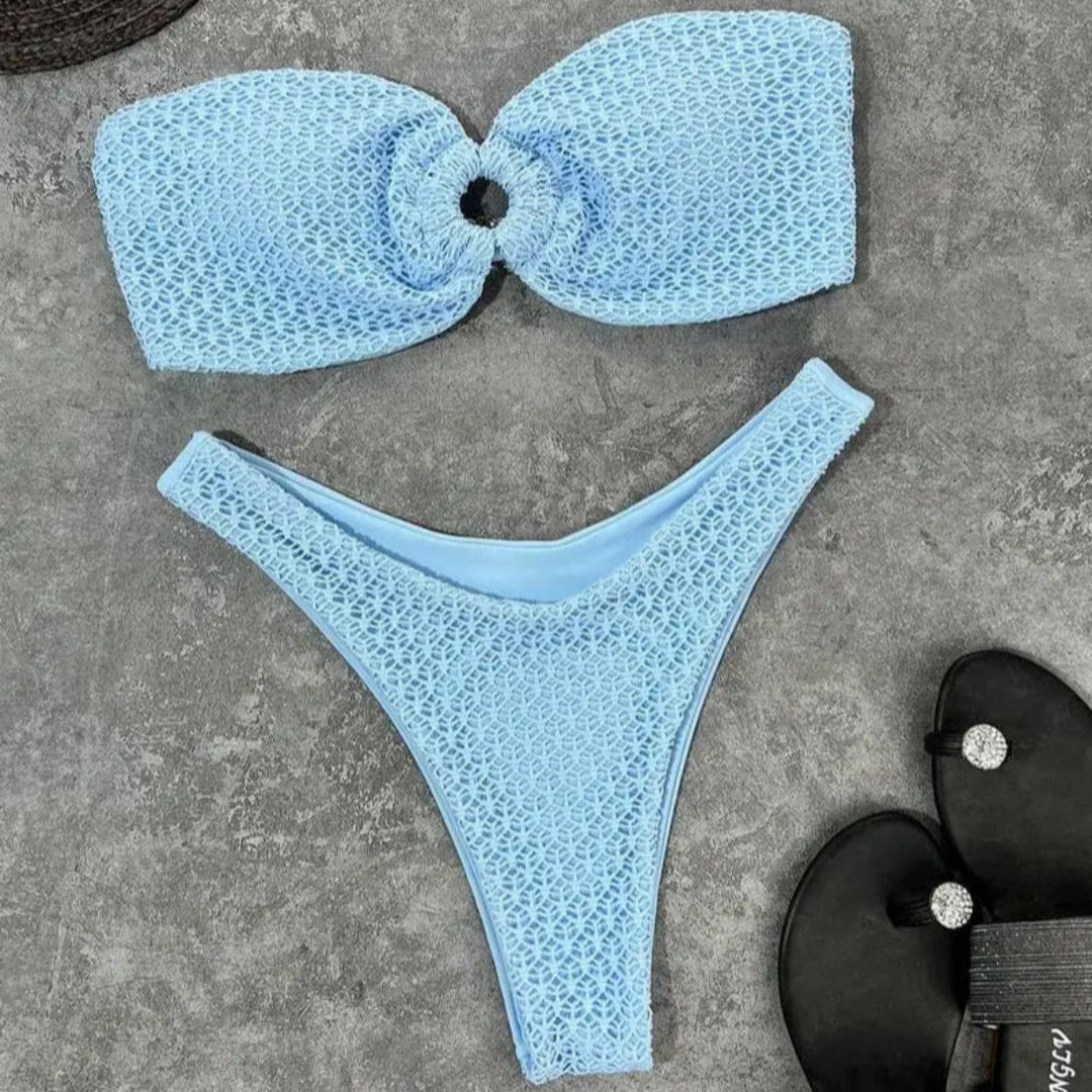 Ensemble de bikini ylva - sans bretelles et en feu