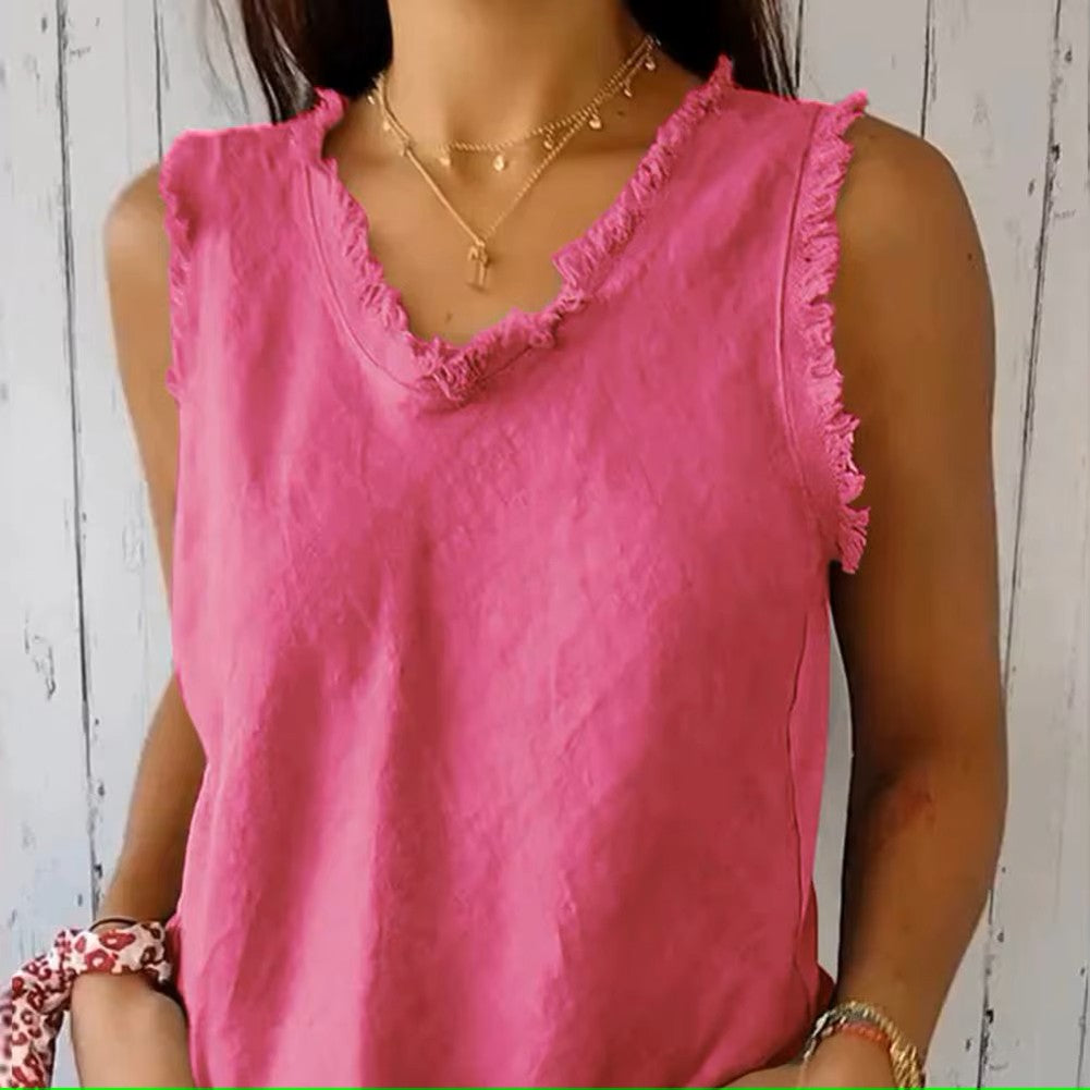 Nova – Luxe linnen tanktop voor moeiteloze elegantie