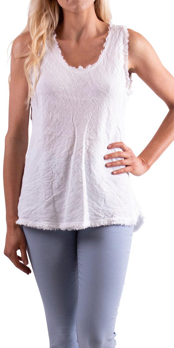 Nova – Luxe linnen tanktop voor moeiteloze elegantie