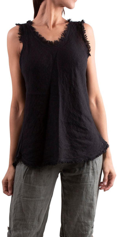 Nova – Luxe linnen tanktop voor moeiteloze elegantie