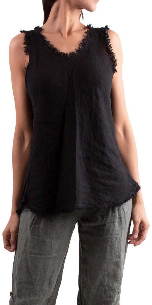 Nova – Luxe linnen tanktop voor moeiteloze elegantie