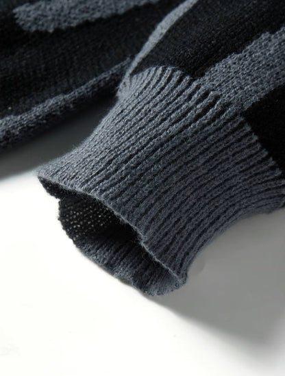 Léonie – The Boyfriend Sweater met Stijlvol Jacquardpatroon