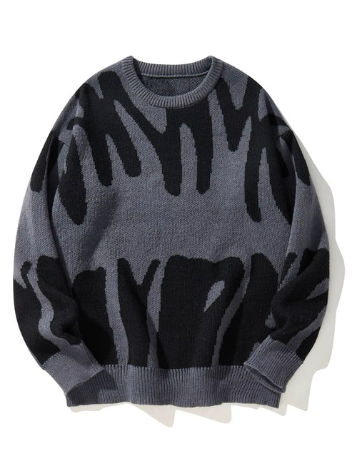 Léonie – The Boyfriend Sweater met Stijlvol Jacquardpatroon