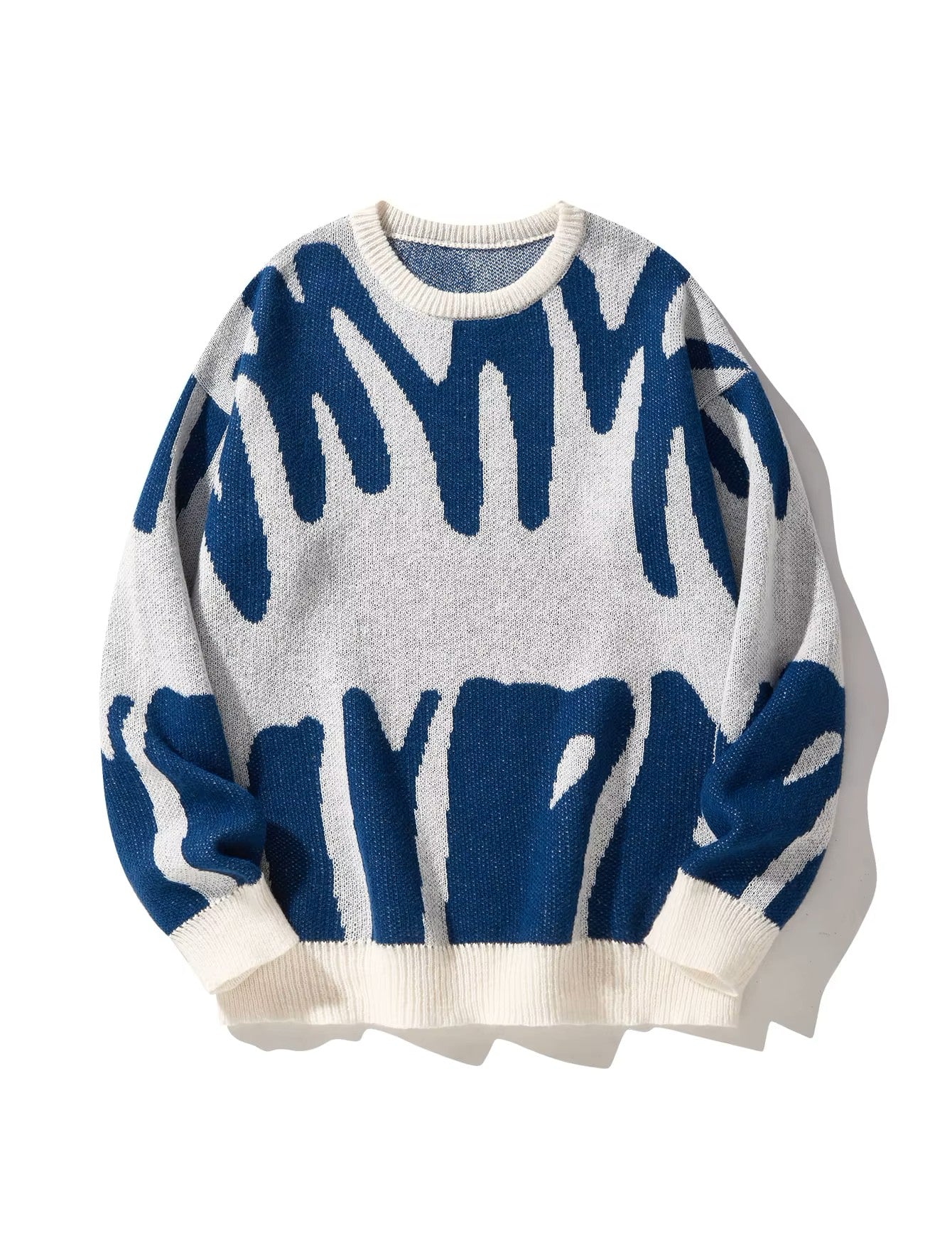 Léonie – The Boyfriend Sweater met Stijlvol Jacquardpatroon