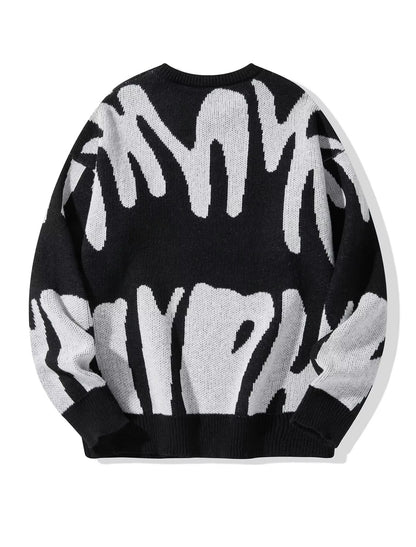 Léonie – The Boyfriend Sweater met Stijlvol Jacquardpatroon
