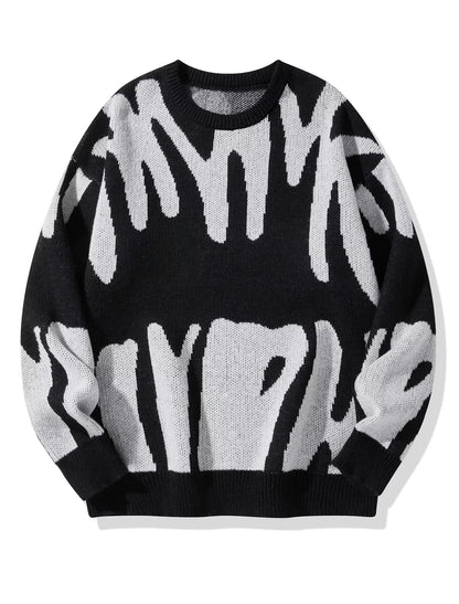 Léonie – The Boyfriend Sweater met Stijlvol Jacquardpatroon